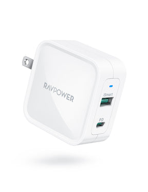 RAVPower PD 30W 2-Port USB C Fast Charger 2024