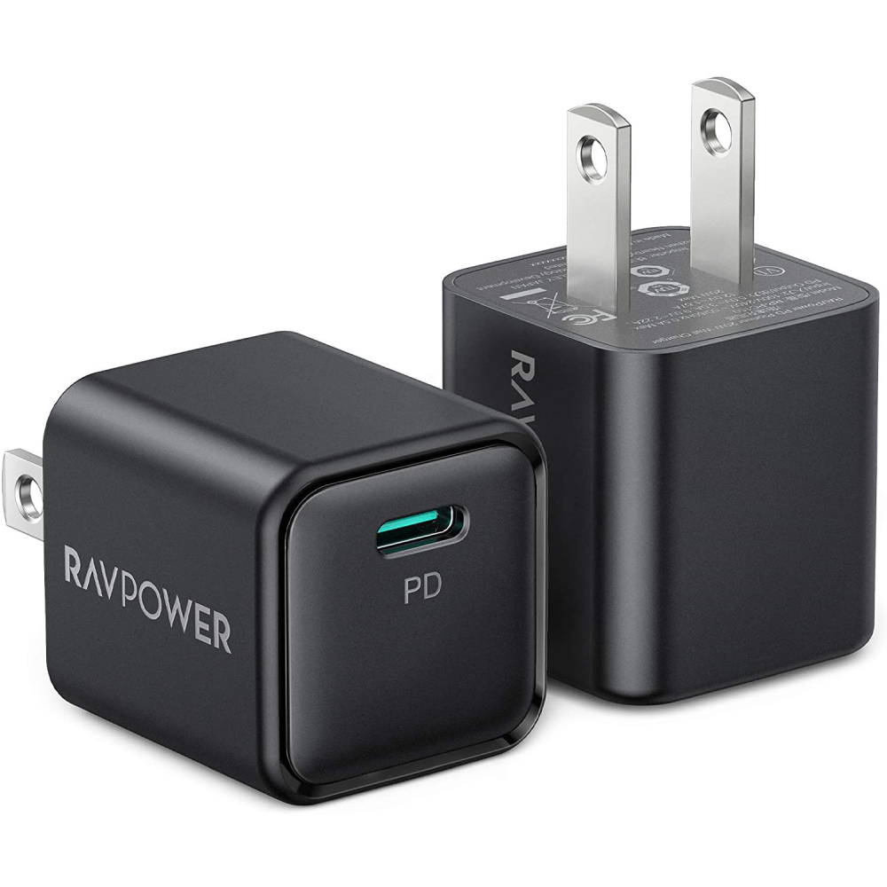 RAVPower 2-Pack 20W USB C PD Wall Charger